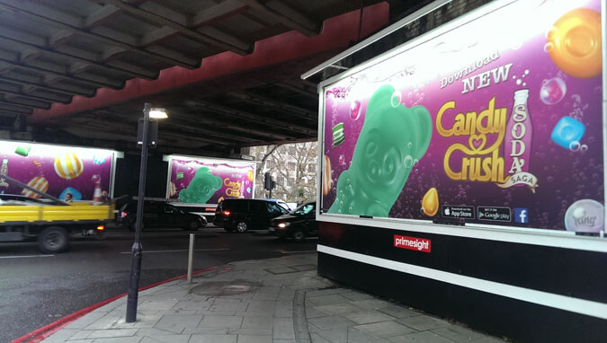 Candy Crush Outdoor Ads