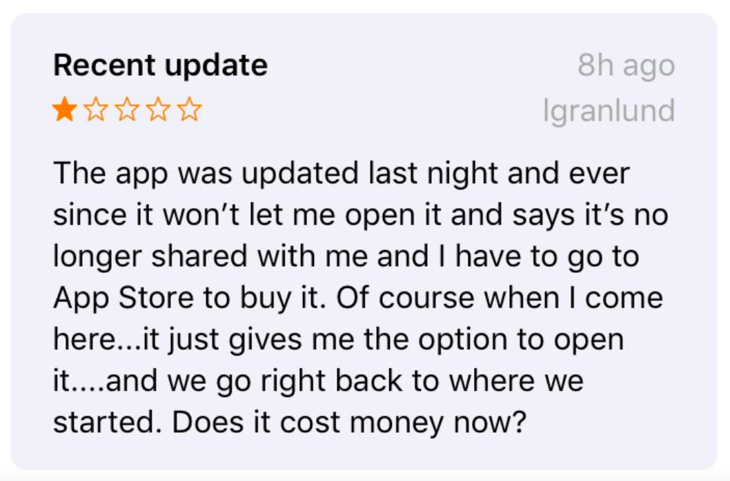 App Store Error