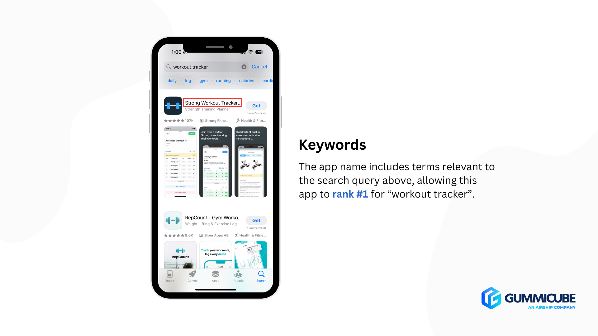 app title keywords