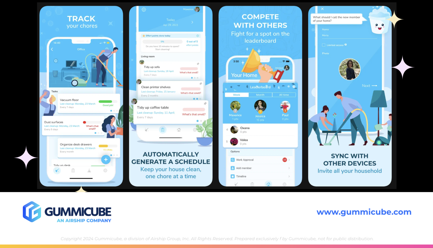 Sweepy iOS App Screenshots