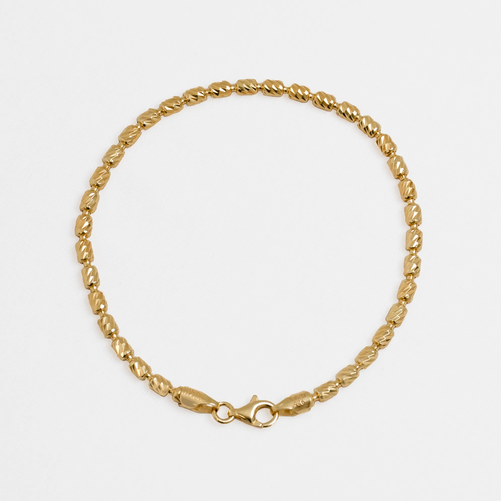 Pulsera Barril italy 3 mm 19.5 Cms - Vista 1