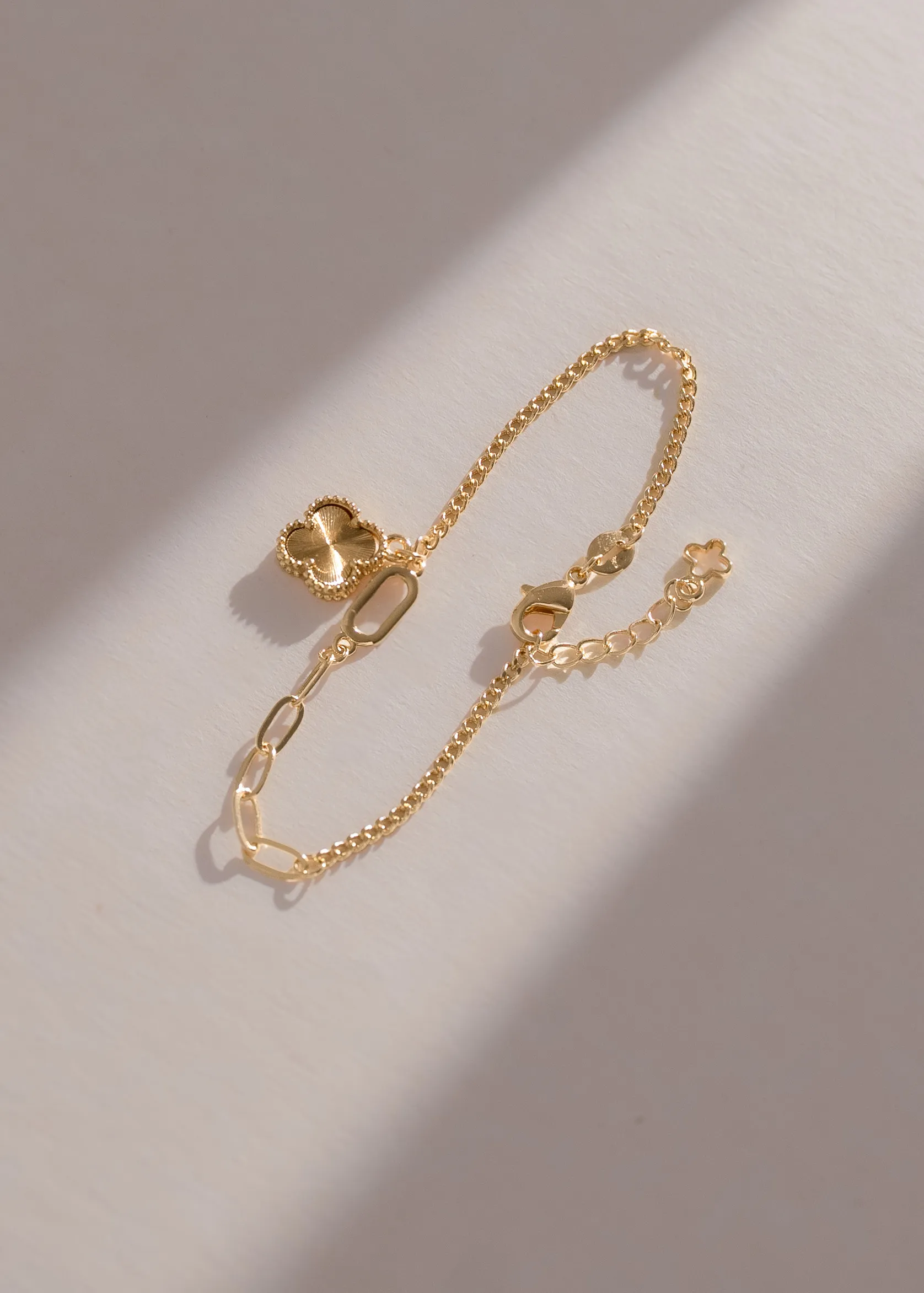 Pulsera Cubana Clover 1,1 cm 15 Cm + Ext - Vista 3