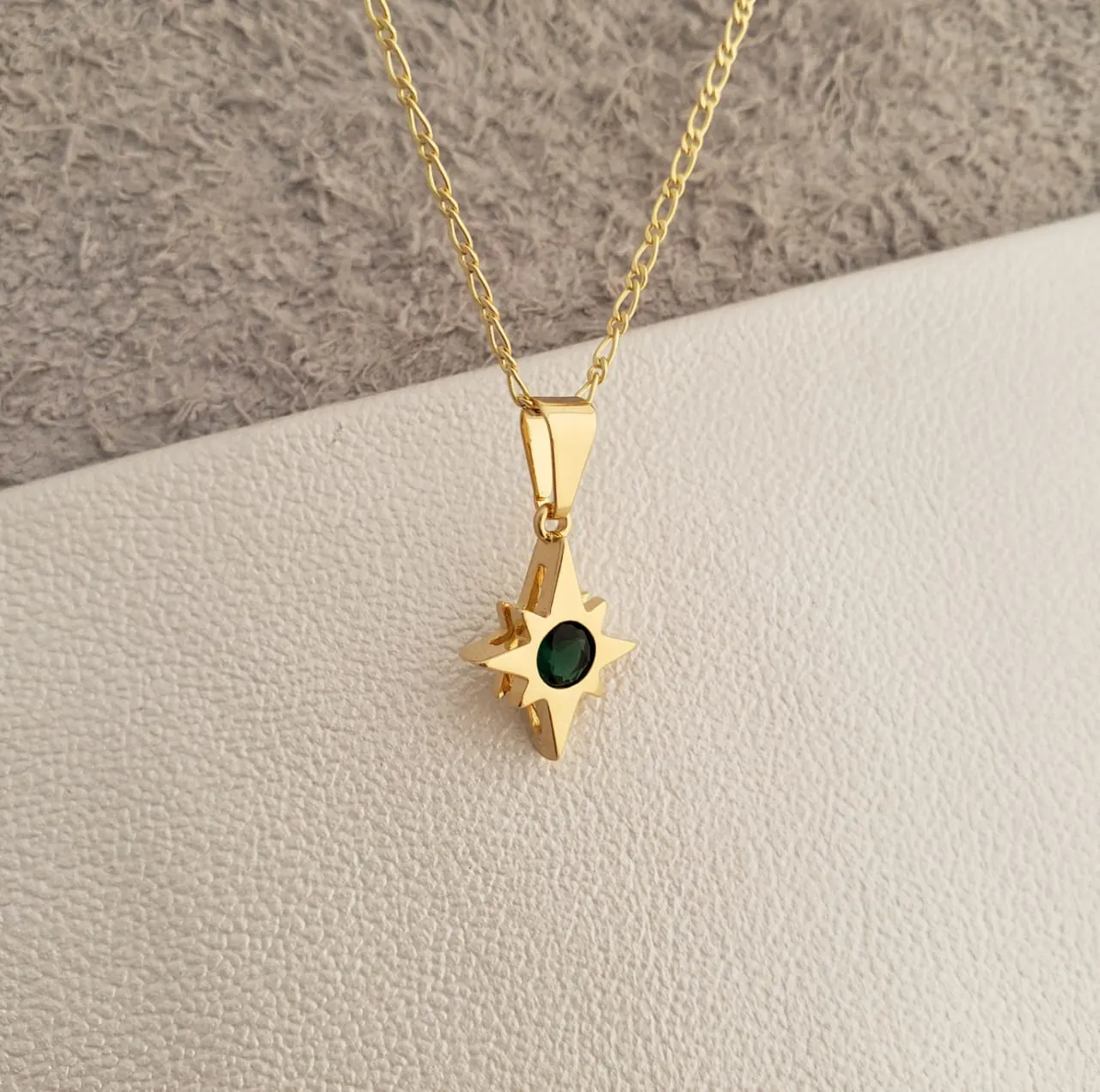Dije Estrella Circonia VERDE - Vista 3