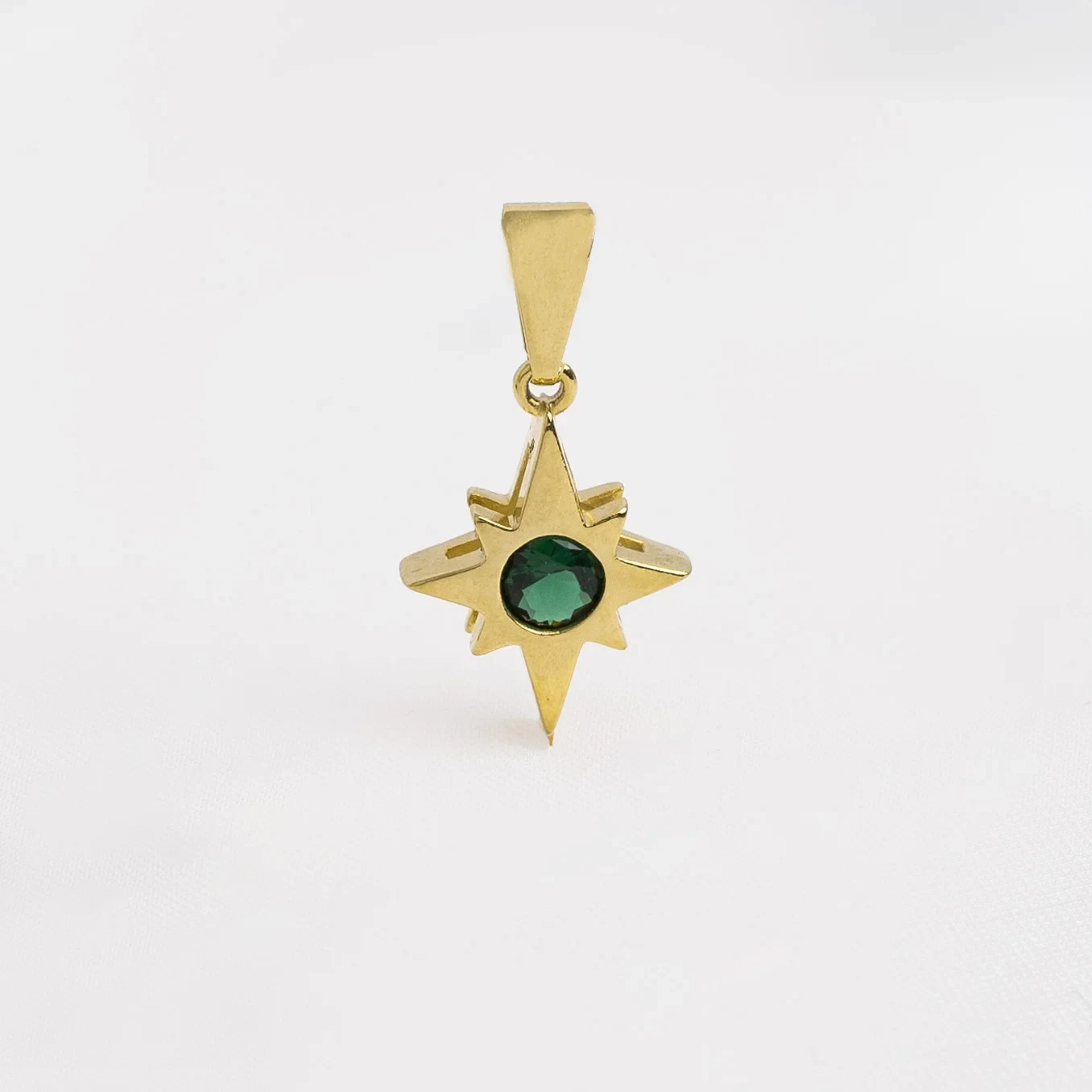 Dije Estrella Circonia VERDE - Vista 1