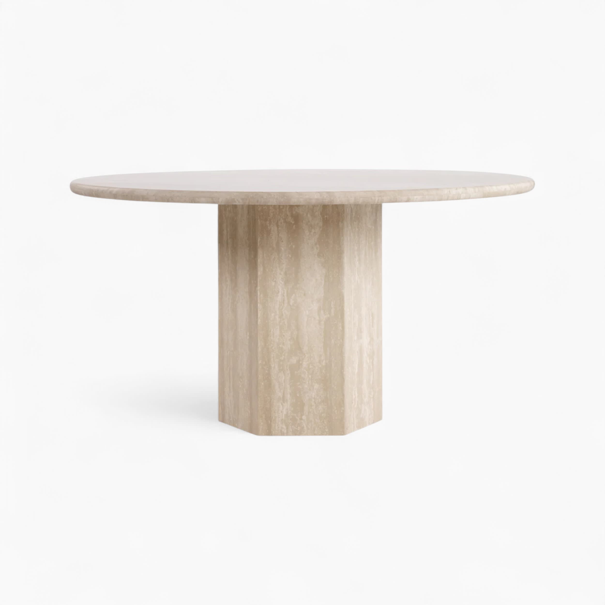 Saga Round Travertine | Sohnne® Saga Round Travertine