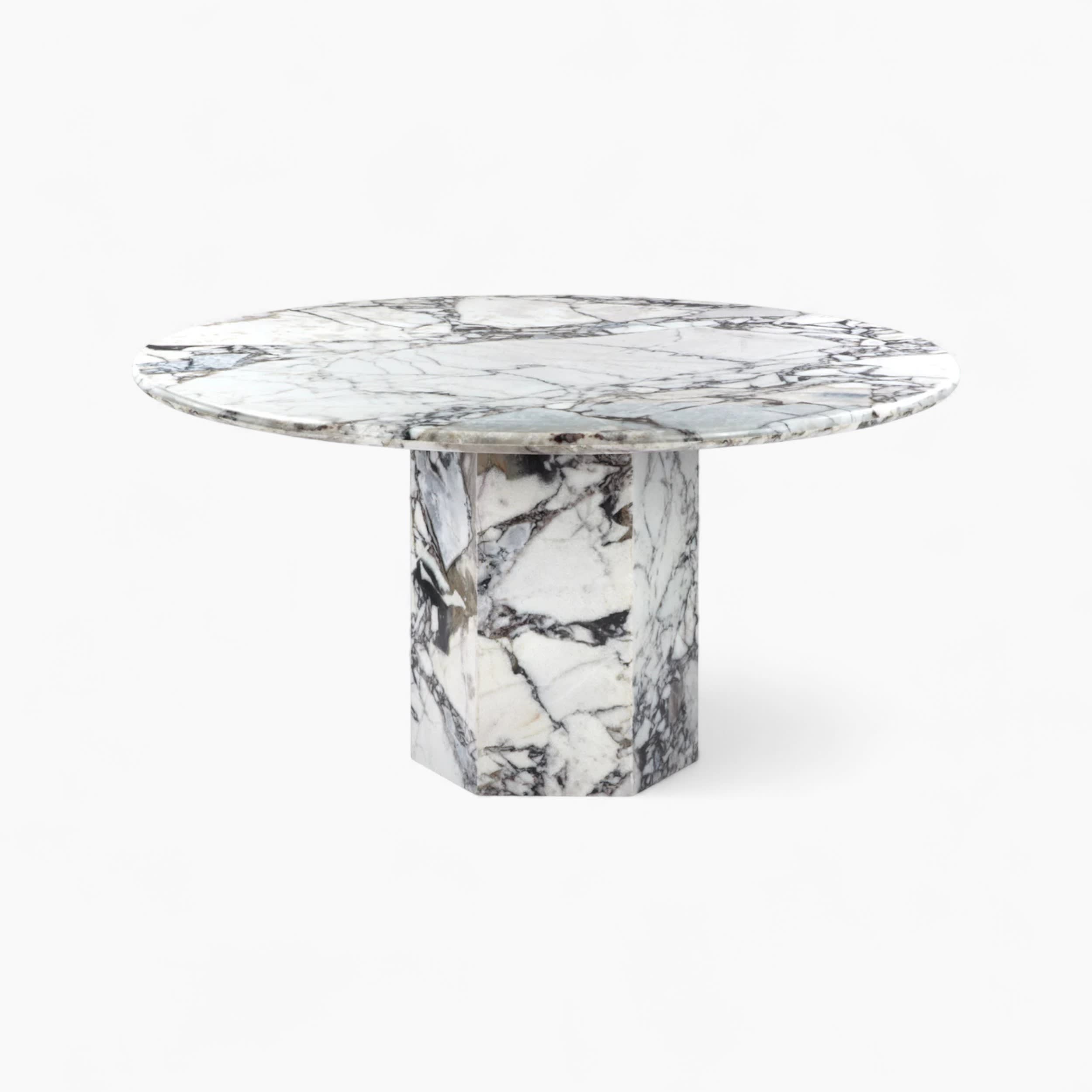 Saga Round Modellato Marble 3 | Sohnne® Saga Round Modellato Marble 3