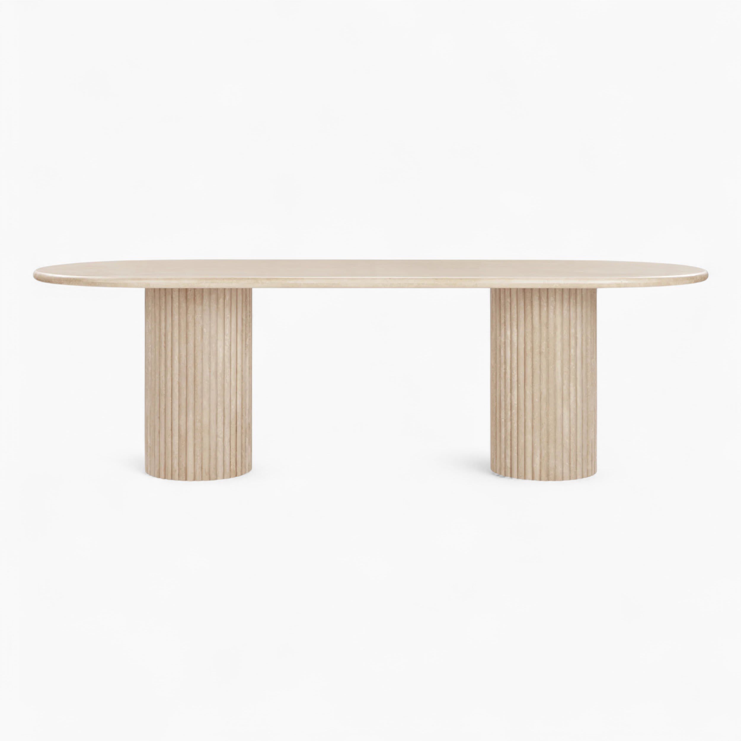 Saturn Oval Travertine 4 1 | Sohnne® Saturn Oval Travertine 4 1