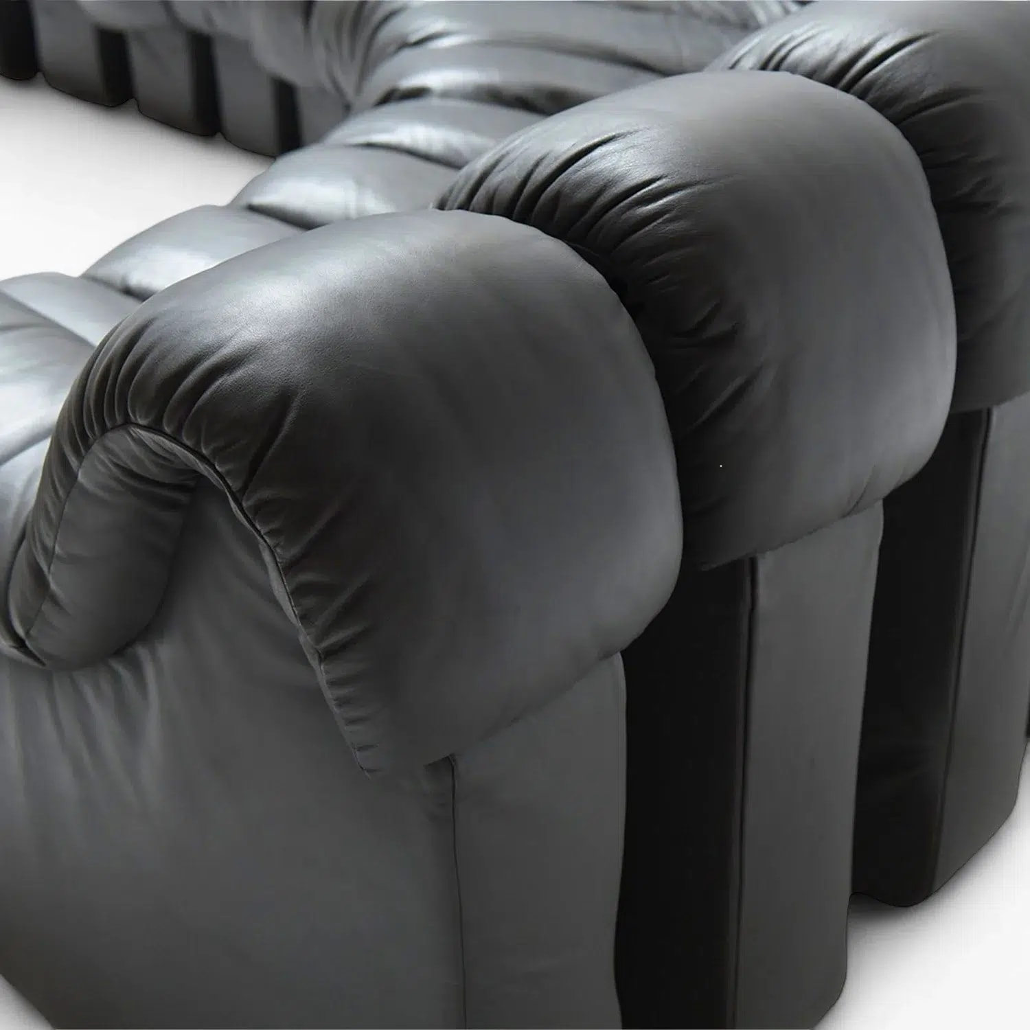 DS 600 Modular Sofa Black Vegan Leather 10 | Sohnne® DS 600 Modular Sofa Black Vegan Leather 10 - DS 600