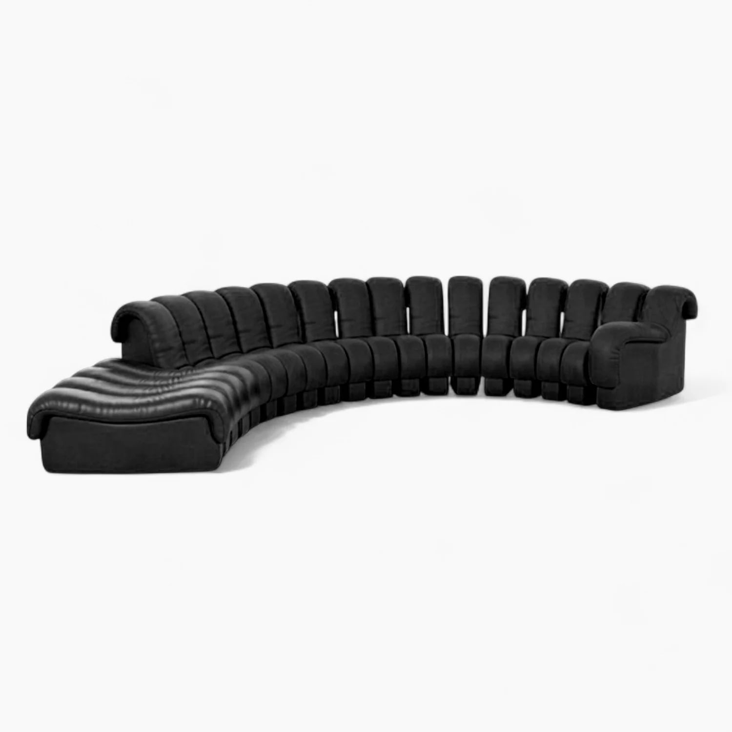 DS 600 Modular Sofa Black Vegan Leather 4 | Sohnne® DS 600 Modular Sofa Black Vegan Leather 4 - DS 600