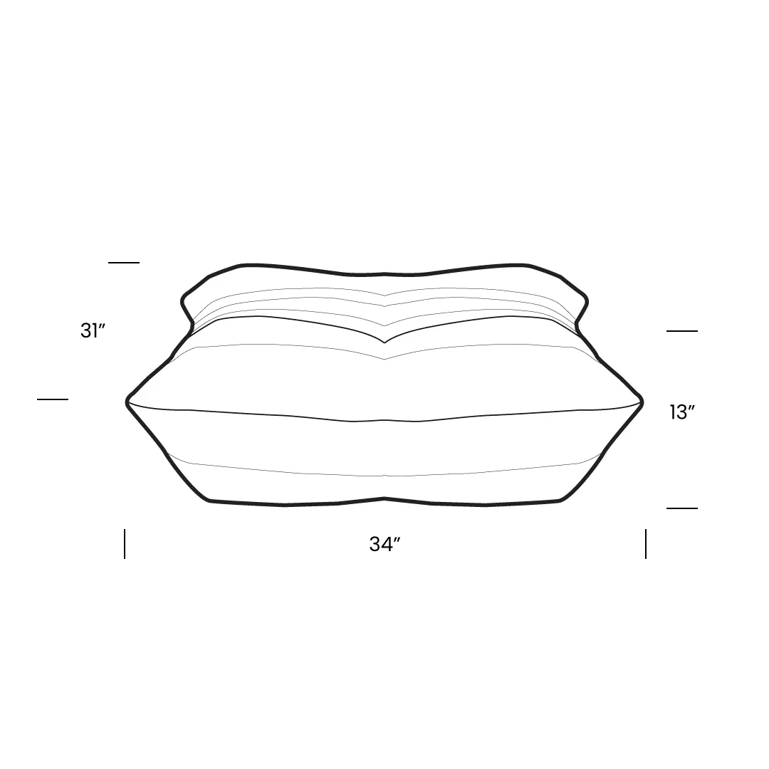 Togo Ottoman Mobile Dimensions - Togo Ottoman