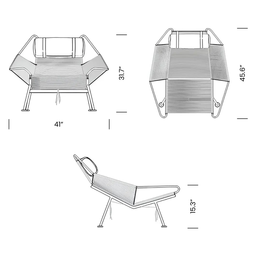 PP225 Flag Halyard Chair Replica Mobile Dimensions - PP225 Flag Halyard Chair