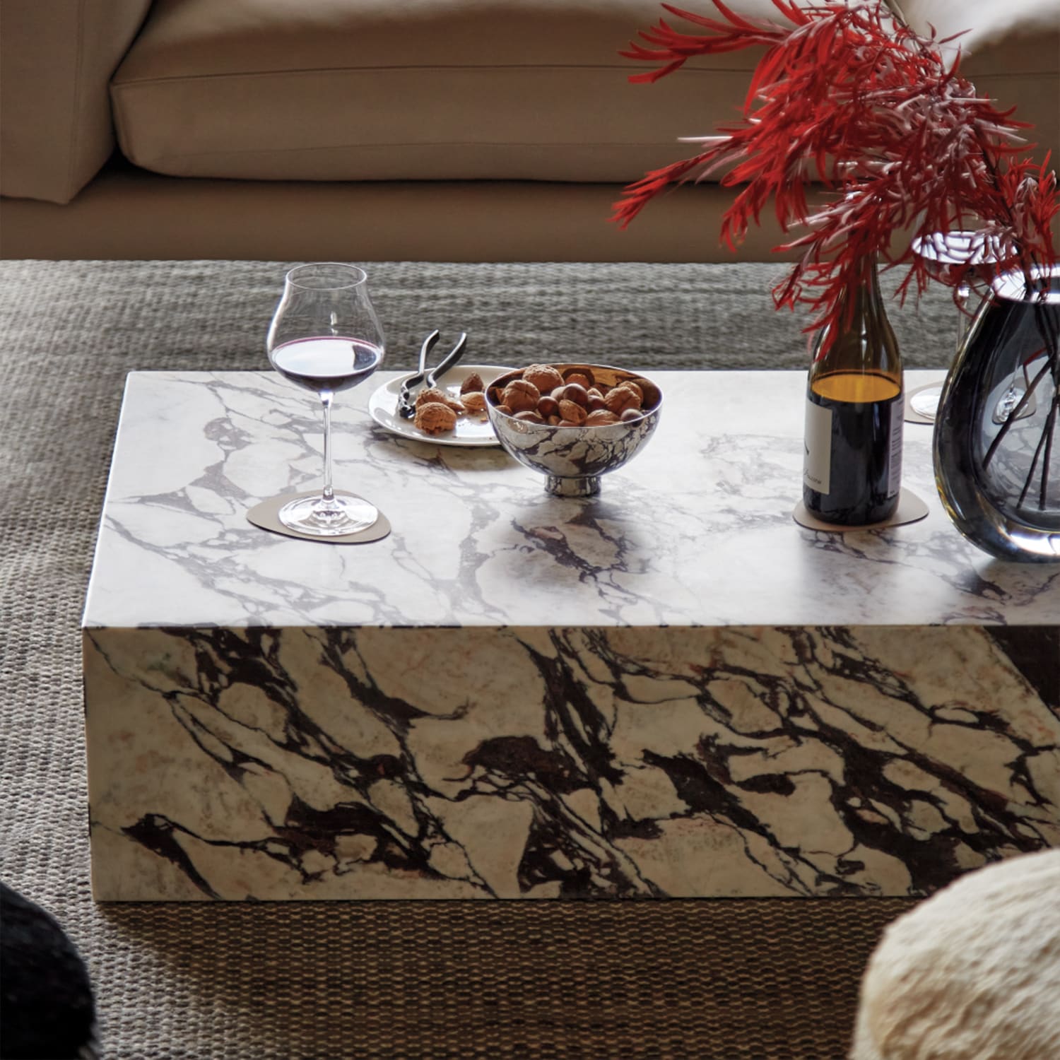 Plinth Coffee Table 39 - Arabescato (13) | Sohnne® Plinth Coffee Table 39 Arabescato 13 - Plinth Coffee Table