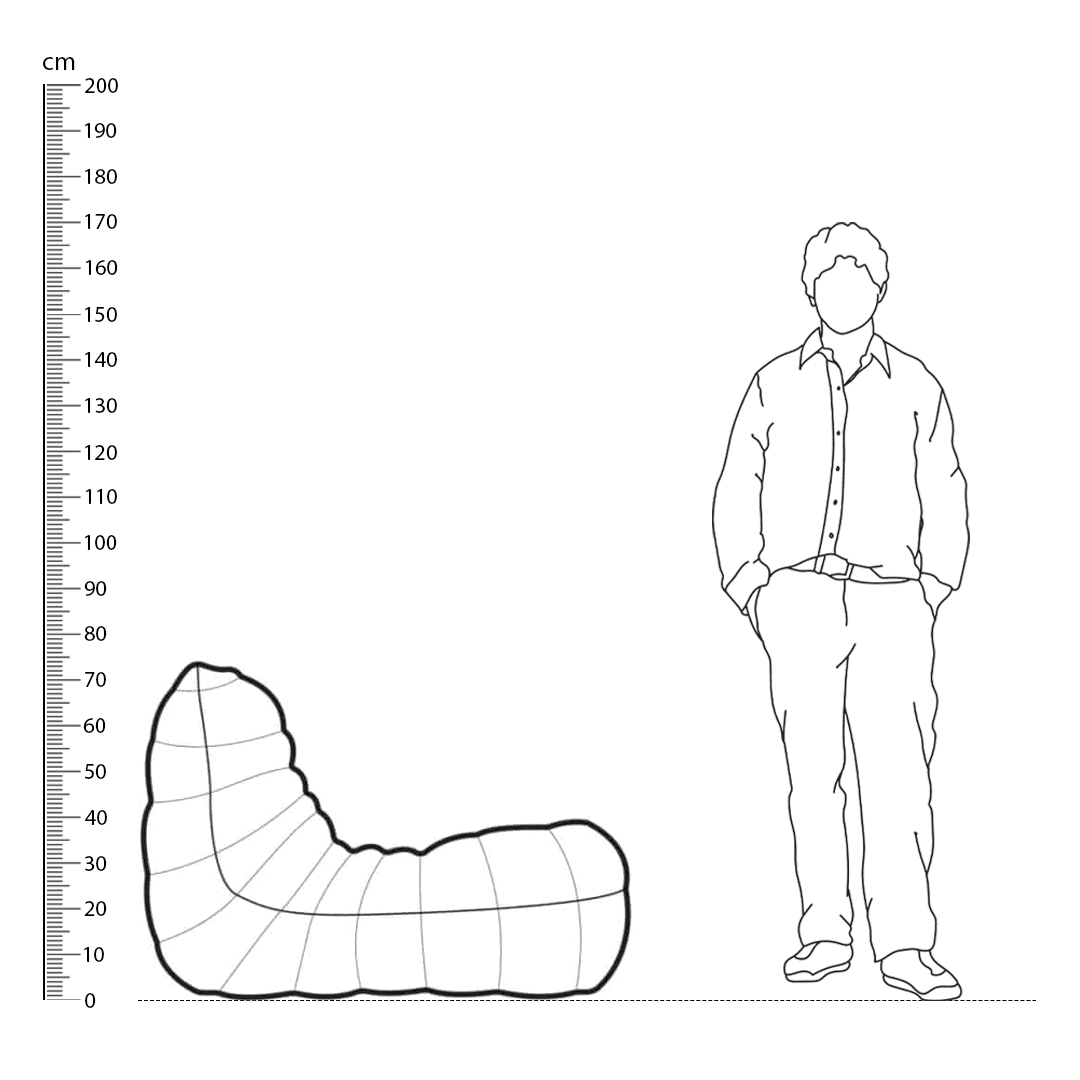 Togo Fireside Chair Replica - Height Comparison | Sohnne® Togo Fireside Chair Replica Height Comparison - Togo