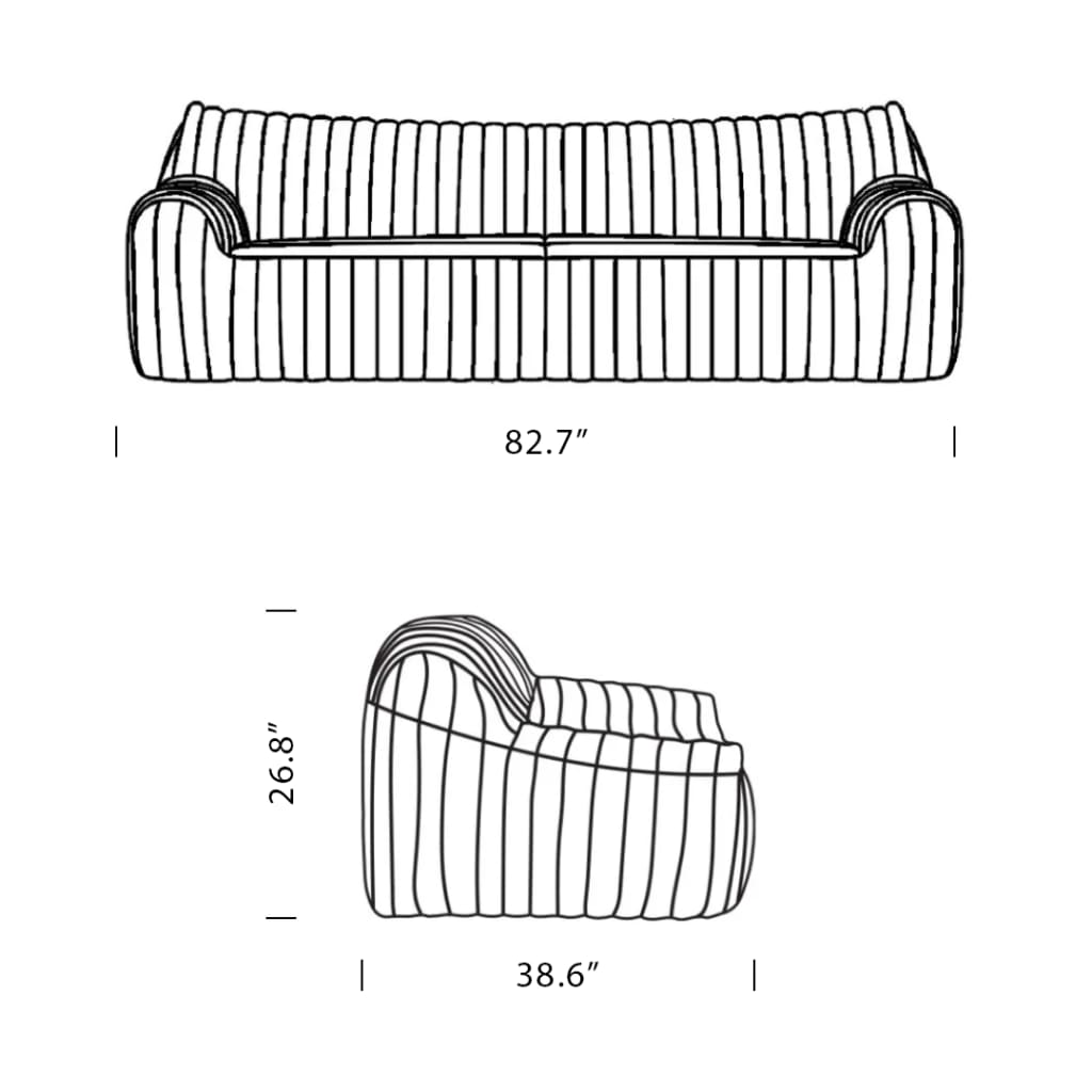 Dimensions-Cinna-Sandra-Sofa_Mobile | Sohnne® Dimensions Cinna Sandra Sofa Mobile - Sandra
