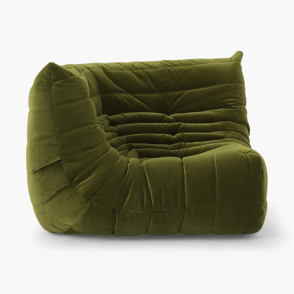 Ducaroy Corner Fabric Green Velvet 2 Ducaroy Corner Fabric Green Velvet 2