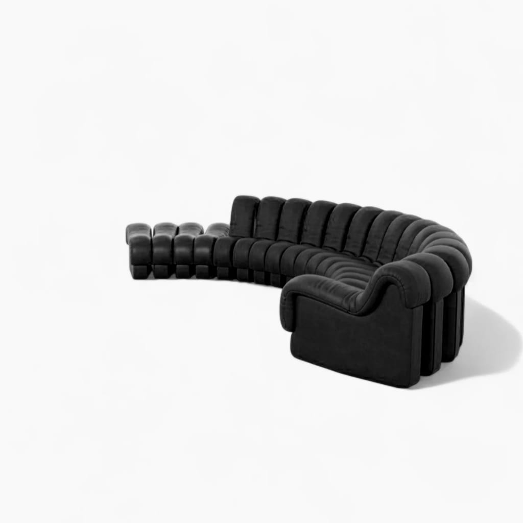 DS 600 Modular Sofa Black Vegan Leather 5 DS 600 Modular Sofa Black Vegan Leather 5 - DS 600