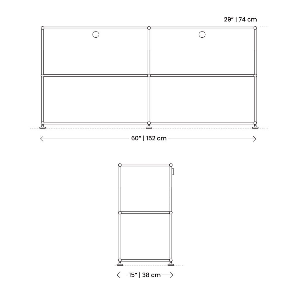 Dimensions Haller Credenza Mobile | Sohnne® Dimensions Haller Credenza Mobile - Haller Credenza Replica