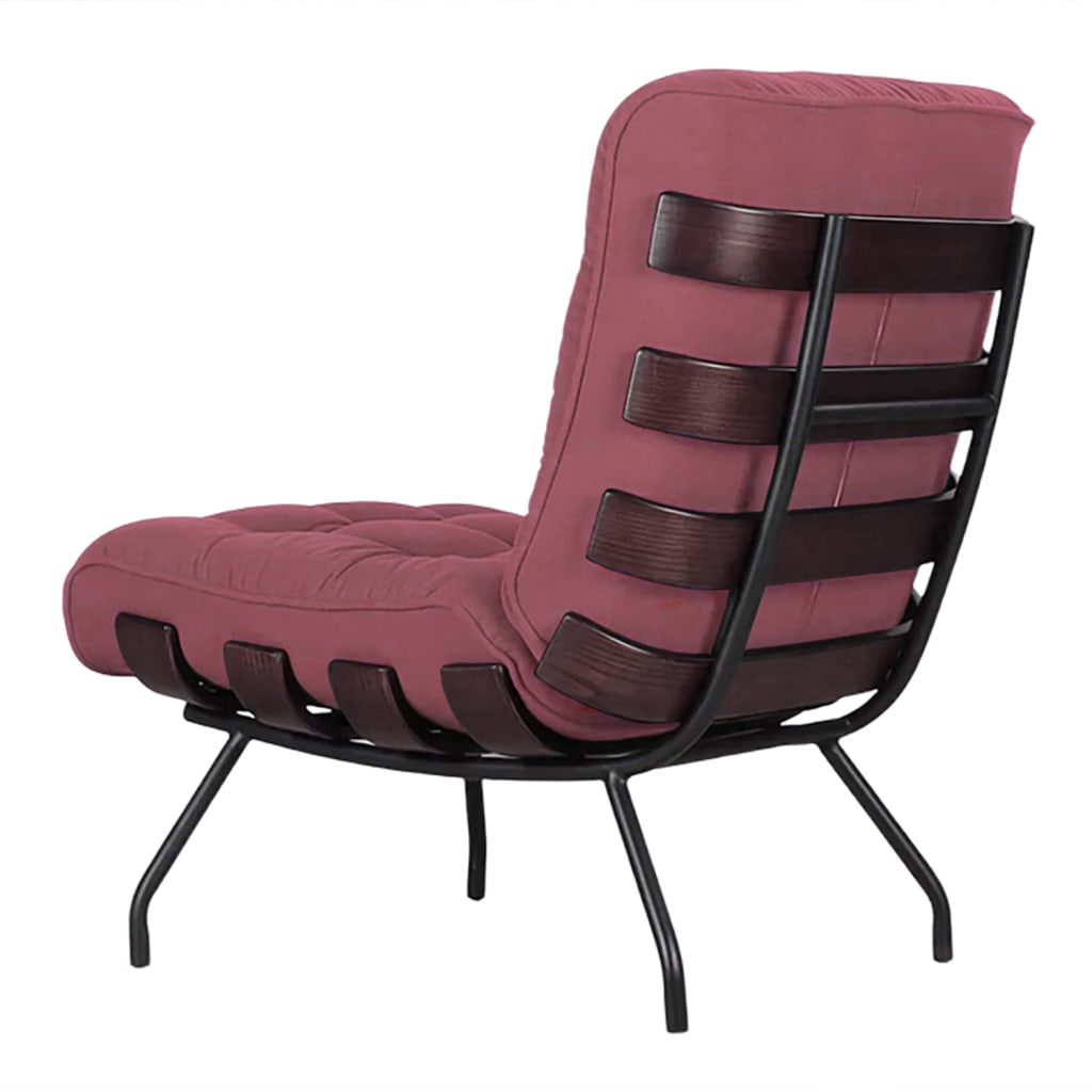 Costela Lounge Chair - Coral (5) Costela Lounge Chair Coral 5
