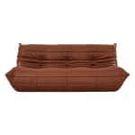 Togo Sofa - Brown Leather (3) | Sohnne® Togo Sofa Brown Leather 3 - Togo Sofa,  tree seater