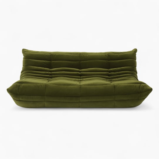 Ducaroy Sofa Fabric Green Velvet 1