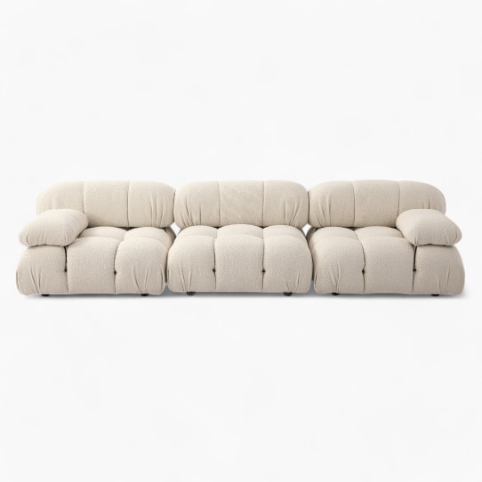 Camaleonda Sofa Modular Boucle White 3 - Camaleonda