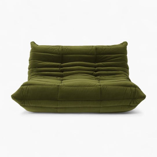 Ducaroy Loveseat Green Velvet 1