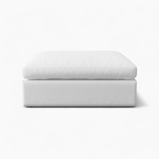 Cloud Sofa Ottoman White 2 scaled 1 - Cloud Couch