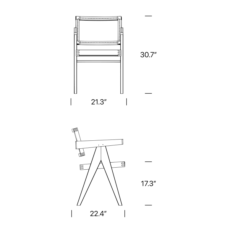 pierre-jeanneret-floating-back-armchair-dimension-mobile | Sohnne® pierre jeanneret floating back armchair dimension mobile scaled