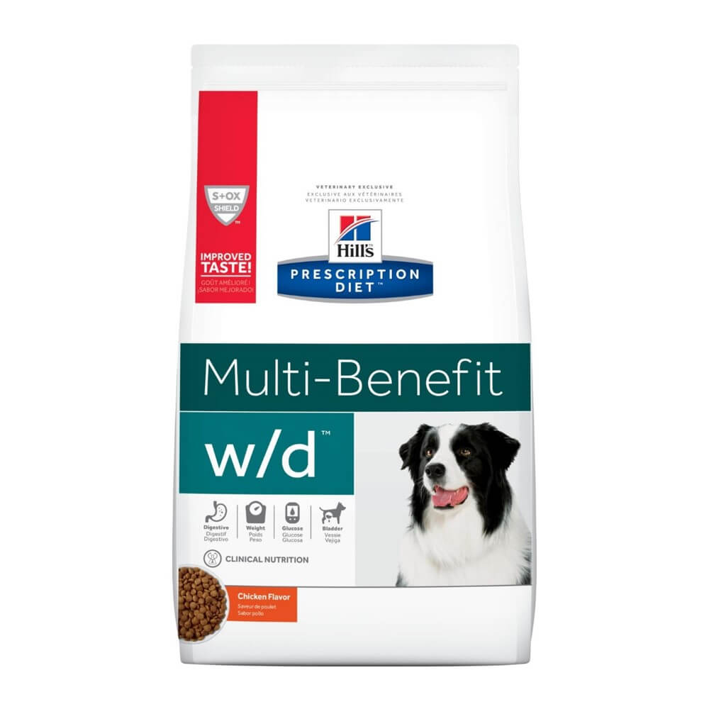 HILL's Dog PD Digestive-Weight-Glucose Management w-d Vegetable and Chicken - 1.5kg - 3.86kg - 7.98kg