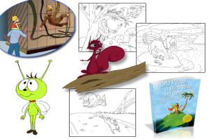 Portfolio for Children Coloring Books (B/W line art)