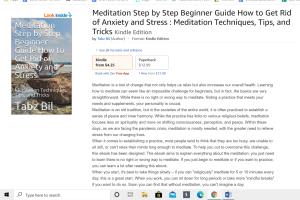 Portfolio for Published Meditation Ebook