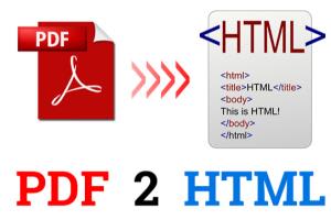 Portfolio for PDF to HTML converting