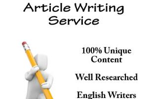 Portfolio for Article Writing Services