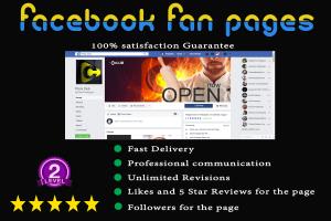 Portfolio for Facebook page creation and designing