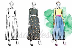 Portfolio for Fashion illustration