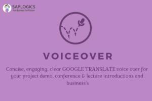 Portfolio for Google Translate Voice Over