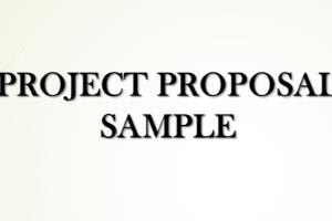 Portfolio for Project Proposal Writing