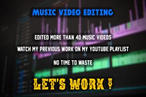 Portfolio for MUSIC VIDEO EDITING