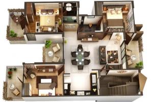 Portfolio for I will create 3d floor plan, exterior an