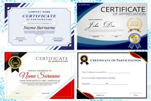 Portfolio for Design formal , custom certificate