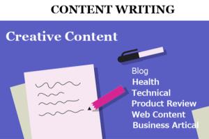 Portfolio for Article writing