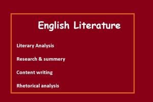 Portfolio for Help in English and Literature work