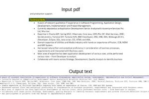 Portfolio for PDF/Image to text conversion