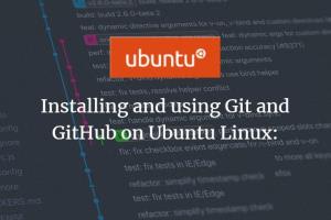 Portfolio for Git installation/configuration on Ubuntu