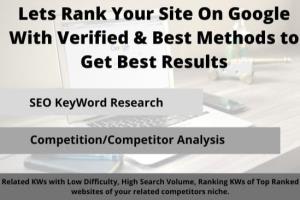 Portfolio for SEO keyword research to rank your site