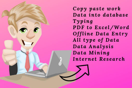 Portfolio for I will do excel data entry, copy paste,