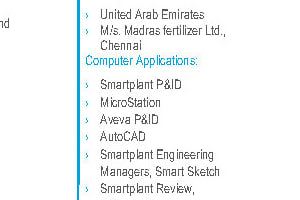 Portfolio for Process designer, Autocad PID Designer