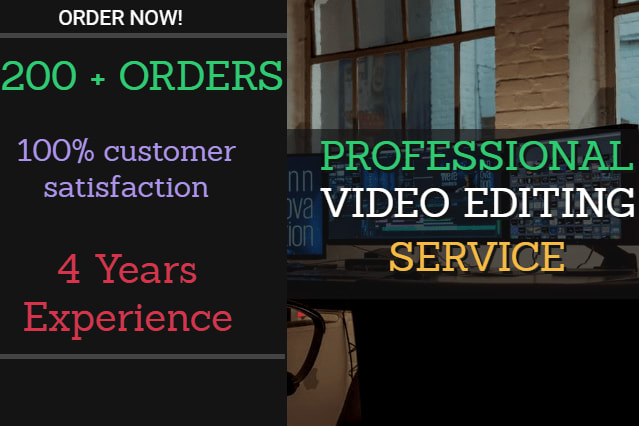 Portfolio for Professional Video Editing in 24 hour