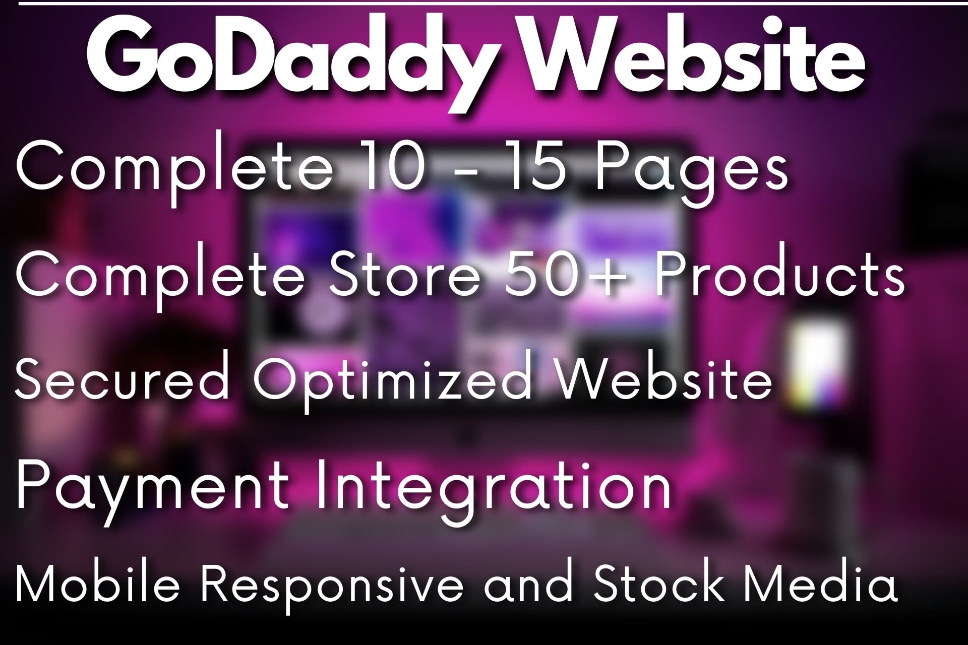 Portfolio for GoDaddy Store or Website