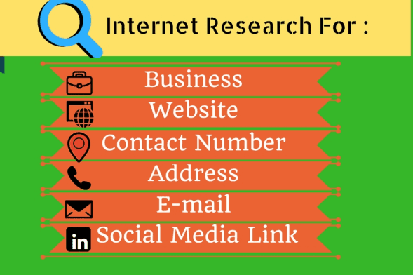 Portfolio for Data Research & Collection, Data Entry